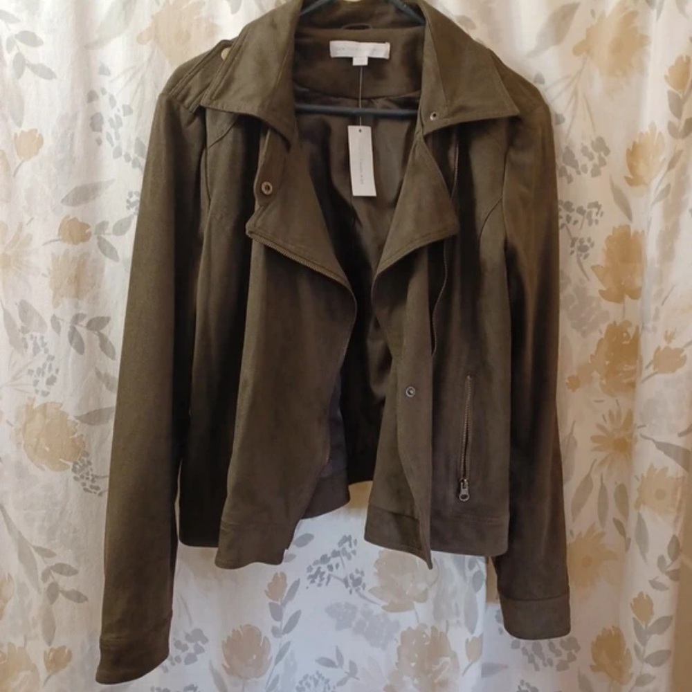 New York & Company Olive Utility Jacket